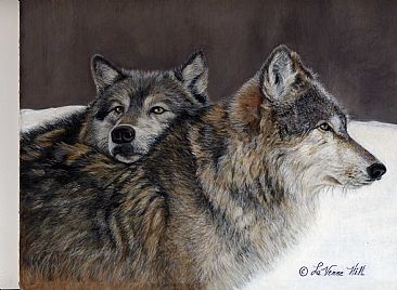 Wolves (SOLD) - wolves  by LaVerne Hill