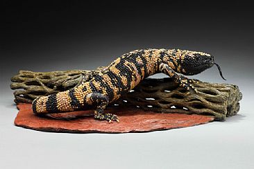 Beaded Lace - Gila Monster Lizard by Eva Stanley