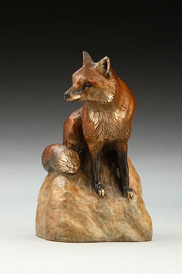 Vantage Point - Red Fox by Eva Stanley