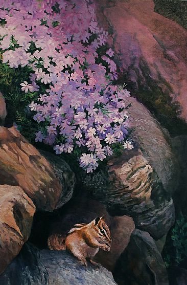 Home Sweet Home - Rocky Mountain Chipmunk by Anni Crouter