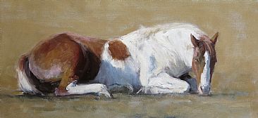 Resting - Horses by Kathleen Dunphy