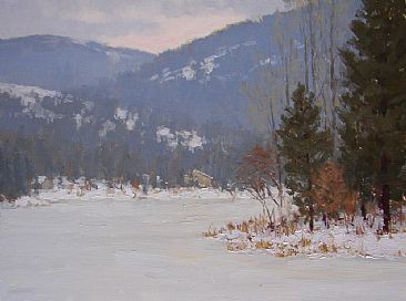 Thin Ice - snow in the Sierra Nevadas by Kathleen Dunphy