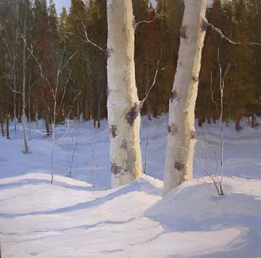 Winter White - snow in the sierras by Kathleen Dunphy