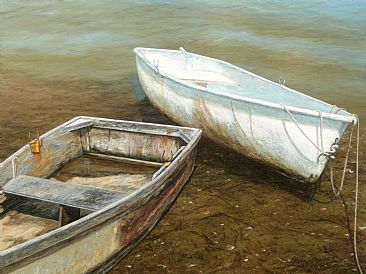 Good Buddies - a pair of working dinghies by Del-Bourree Bach