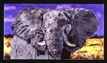Loxodonta africana  Majestic Delta Mystery - African Elephant by Kathleen Sheard