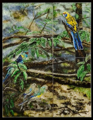 Psittakos  Riparian Timbre - Australian Parrots by Kathleen Sheard