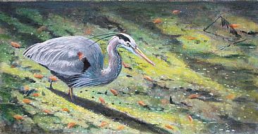 The Stalker - Great Blue Heron by Wayne Chunat