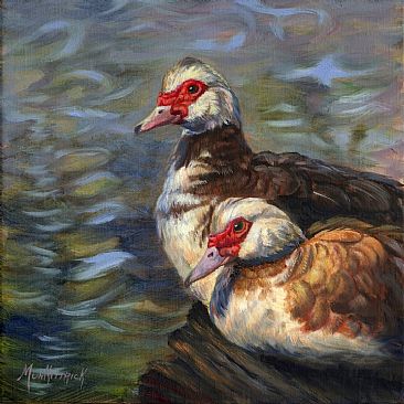 Muscovy Pair - Musovy Ducks by Dianne Munkittrick