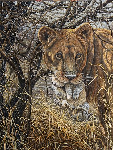 Maternal Pride - Mother and Cub by Billy-Jack Milligan
