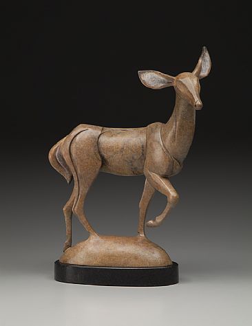 Listen Hard, Walk Softly - White-tailed Deer by Ellen Woodbury