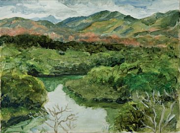 Nosara River in Costa Rica - Landscape by Jeffrey Brailas