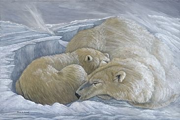 Windswept - Polar Bears by Patricia Mansell