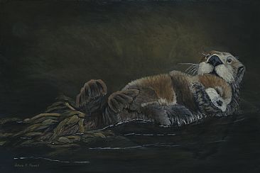 Raft of Life - Sea Otters by Patricia Mansell