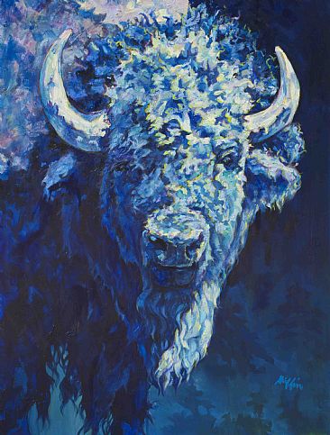 Steve - Bison by Patricia Griffin