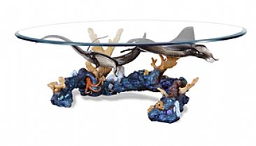 Manta Waters Coffee Table -  by  Wyland
