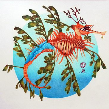 Leafy Sea-dragon - Phycodurus eques by Solveig Nordwall