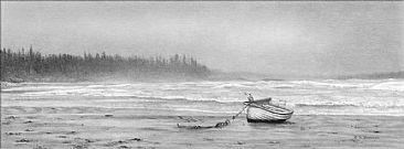Misty Beach - West Coast Seascape by Kevin Johnson