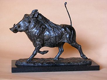 No.204 Running Warthog - Warthog by Robert Glen