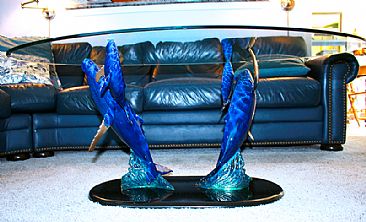 Humpback Whale Coffee Table -  humpback whales by Frank Walsh