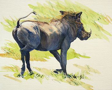 Warthog! - African Warthog by Karyn deKramer