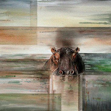 Eclipse 2 - Hippopotamus by Norbert Gramer