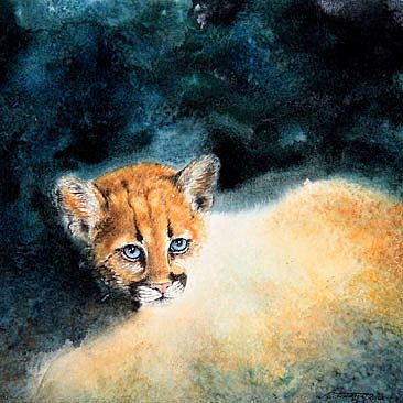 dissolve 4: Children are our Future - Cougar cub by Norbert Gramer