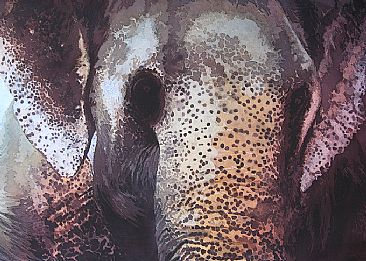 Asiatic elephant - Asiatic elephant by Susan Jane Lees
