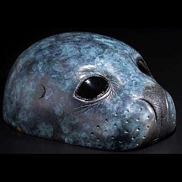 Bronze Seal Head - Harbour seal head by Craig Benson