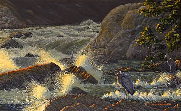 When the Storm Passed - Herons by Valentin Katrandzhiev
