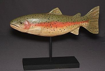 Antique repro Rainbow trout - Rainbow trout antique reproduction by Yves Laurent