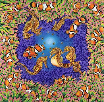 Clownfish and Seahorses - Clownfish and Seahorses by Kim Toft