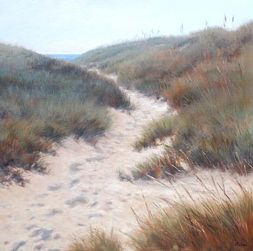 Childhood Memories - Beach Dunes Ocean by Mary Erickson