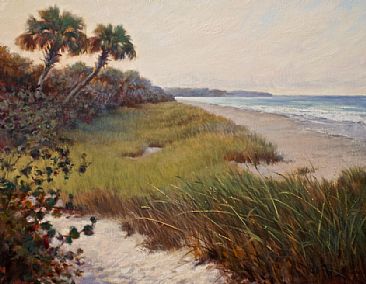 Quiet Morning - Landscape by Mary Erickson