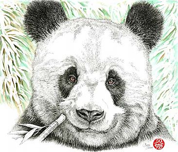 Bamboo Bear - Giant Pandas by Becci Crowe