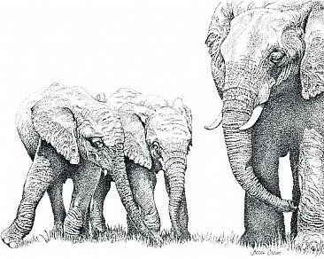 BFF - Elephants by Becci Crowe