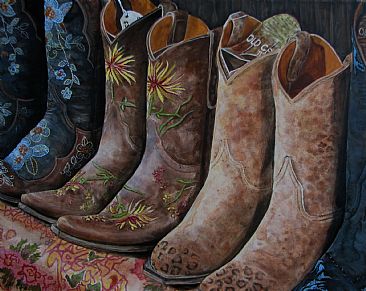 Boot Bling - Cowboy boots by Joyce Trygg