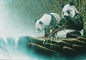 Mystical Retreat - Panda by Jerry Ragg