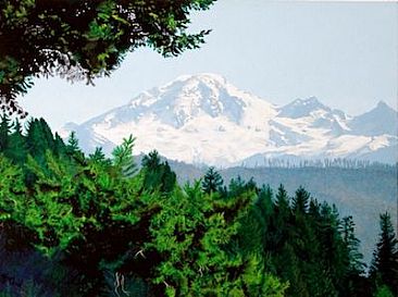 Mt. Baker From Cooper's Farm - Mount Baker as seen from the highest hill on Cooper's farm located in Abbotsford, British Columbia, Canada by Tony Mayo