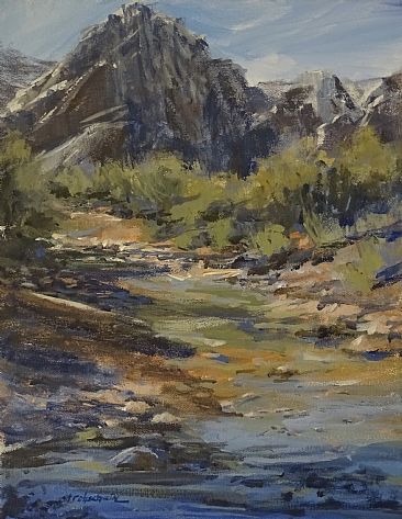 Oak Creek - Oak Creek, Nevada by Sandra  Strohschein