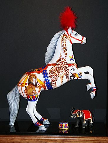 THE MAGNIFICENT CIRCUS HORSE - Circus Horse Masterwork by Maria Ryan