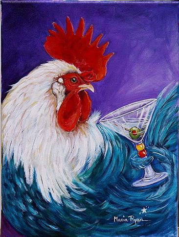 COCKTAILS - Gourmet Chicken series by Maria Ryan