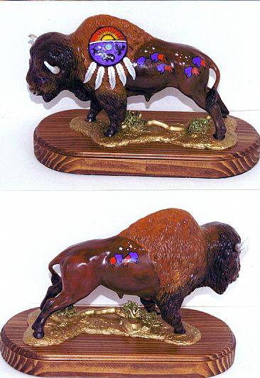 The Messenger - Bison figure by Maria Ryan