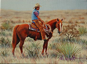 Are Ya Ready - Cowboy by Bill Scheidt