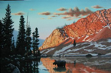 Eagle Lake - Moose by Bill Scheidt