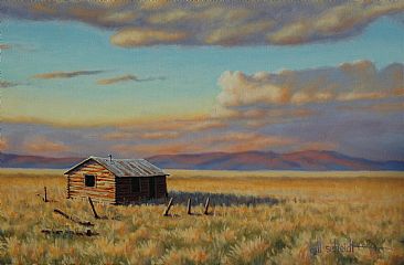 Home on the Plains - Abandoned cabin on the Plains by Bill Scheidt