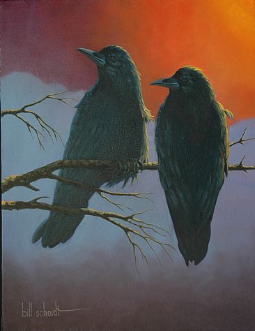 Ravens Rest - Ravens by Bill Scheidt