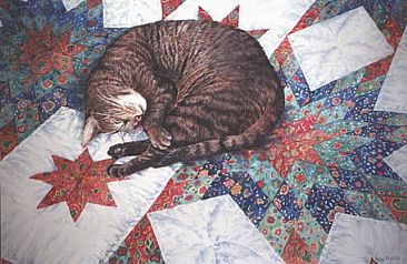 Catnap - Cat by Kay Polito
