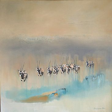 Upon a Desert Sand - Oryx by Karen Laurence-Rowe