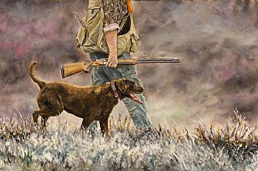 Good Day of Hunting (SOLD) - Labrador Retriever by Linda Besse