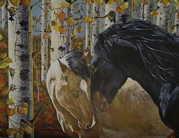 Togetherness - Horses by Craig Lomas